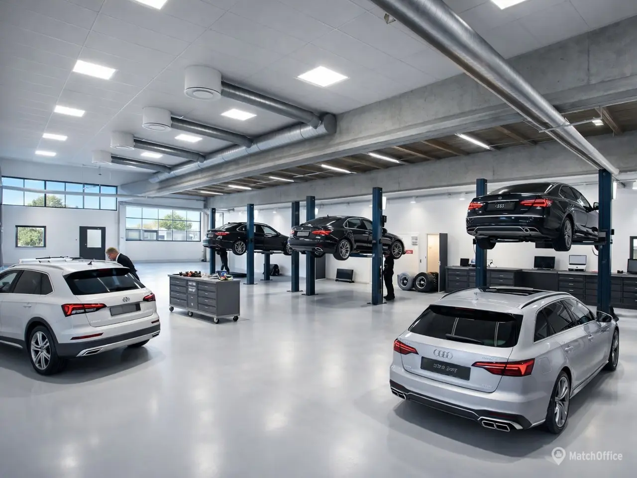 Billede 1 - Autoværksted / Værksted / Lager/ Produktion / Showroom – Med stor port 3 362-905 kvm