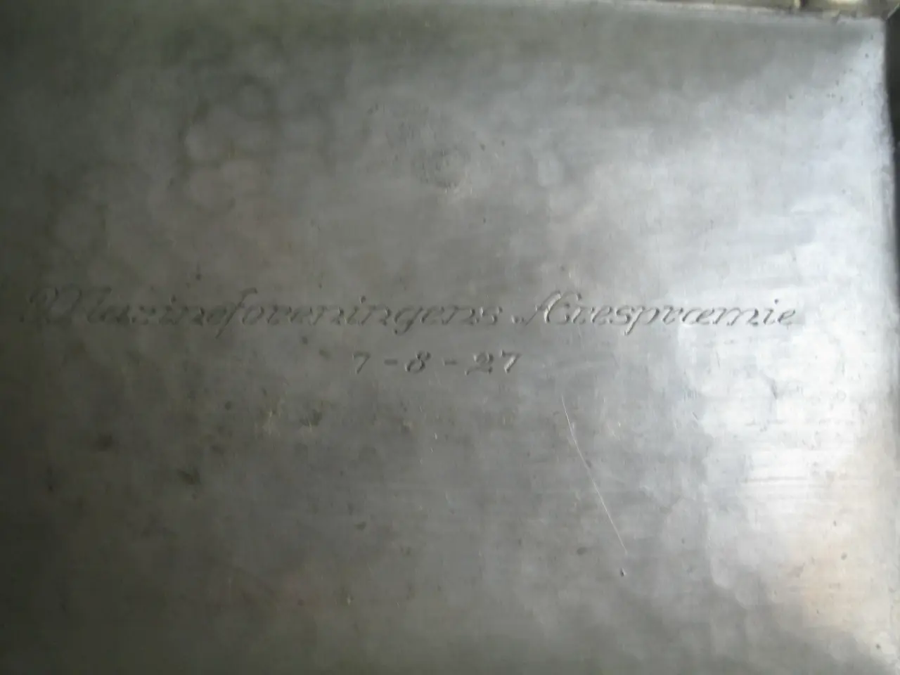 Billede 5 - Tin cigaræske  Antik 1927
