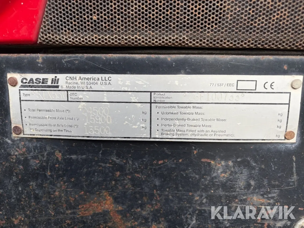 Billede 6 - Bælte Traktor Case STX 530