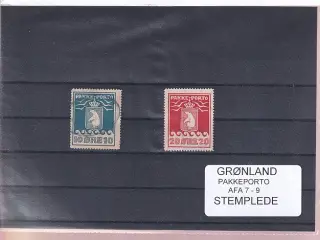 Grønland - Pakkeporto AFA - 7 - 9 - Stemplede