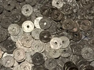 5 kg 25 øre med eller uden hul