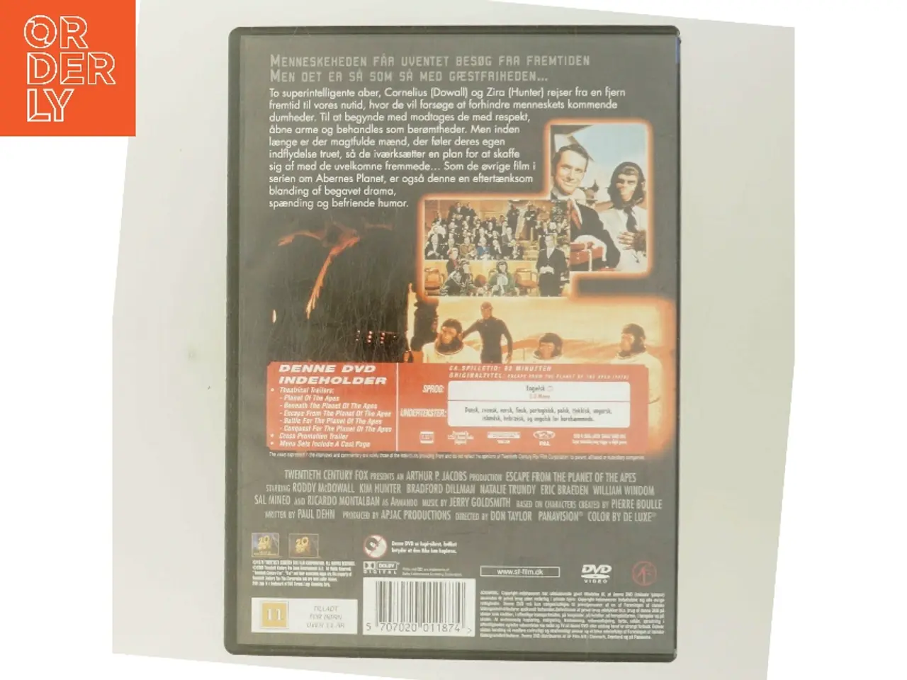 Billede 3 - Truslen fra abernes planet med Roddy McDowall (DVD)