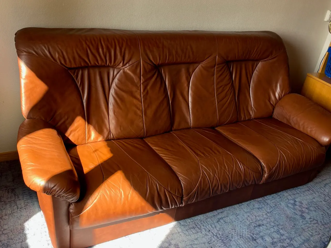 Billede 1 - lædersofa