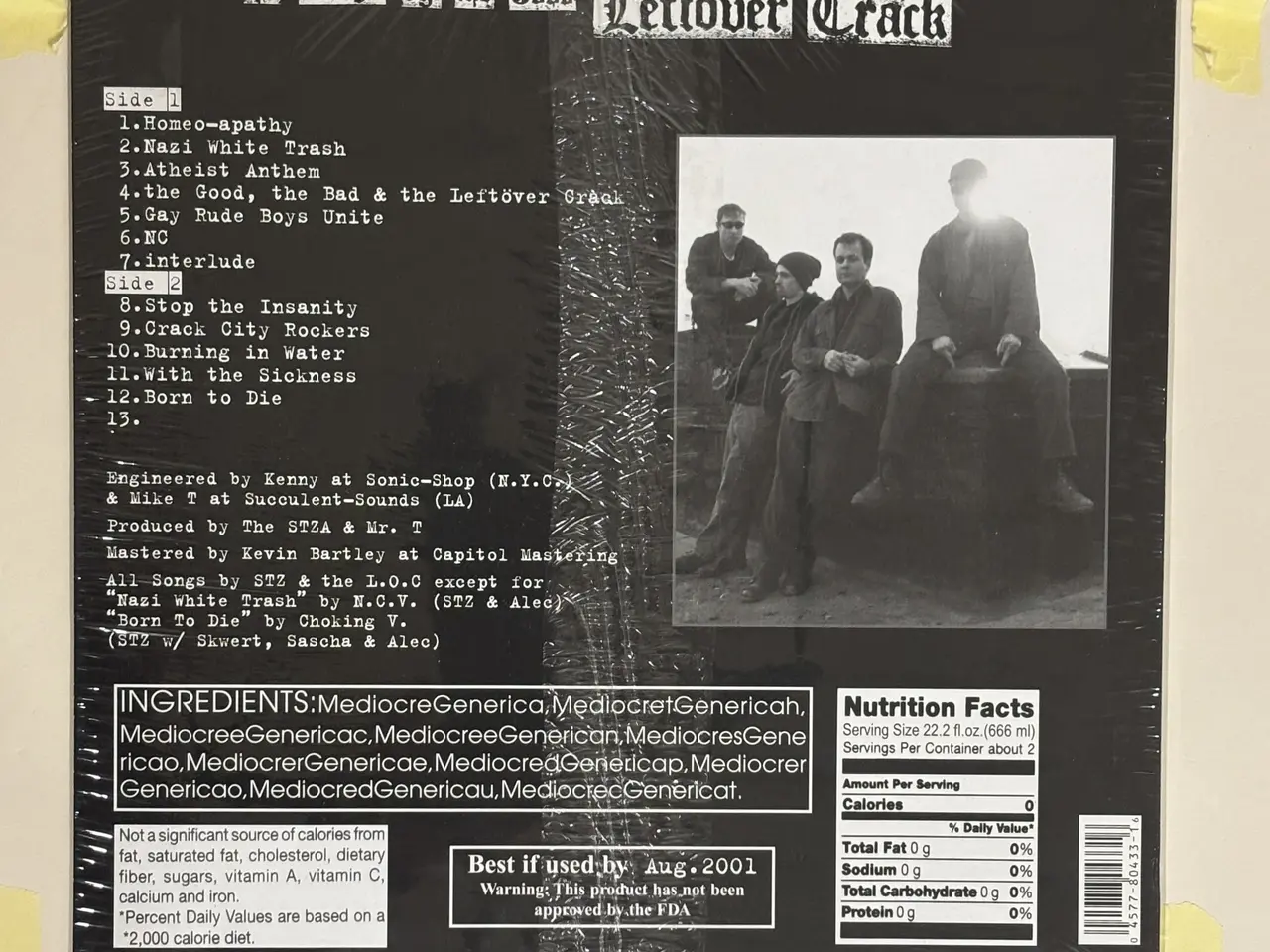 Billede 2 - Leftöver Crack – Mediocre Generica LP US Punk Mint