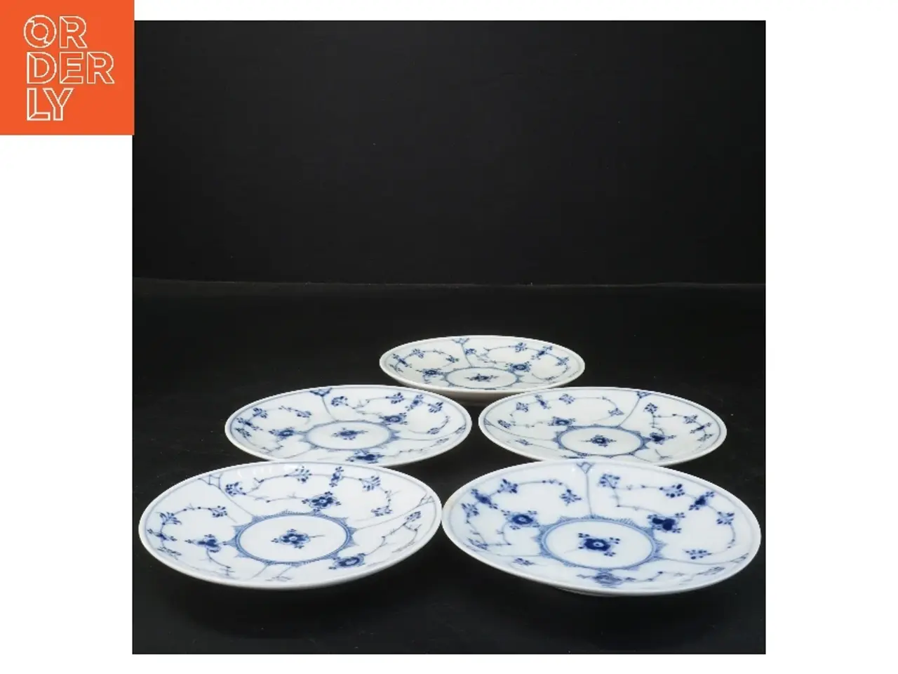 Billede 1 - Porcelænstallerkener, musselmalede, fra Royal Copenhagen (str. Ø 13 cm)