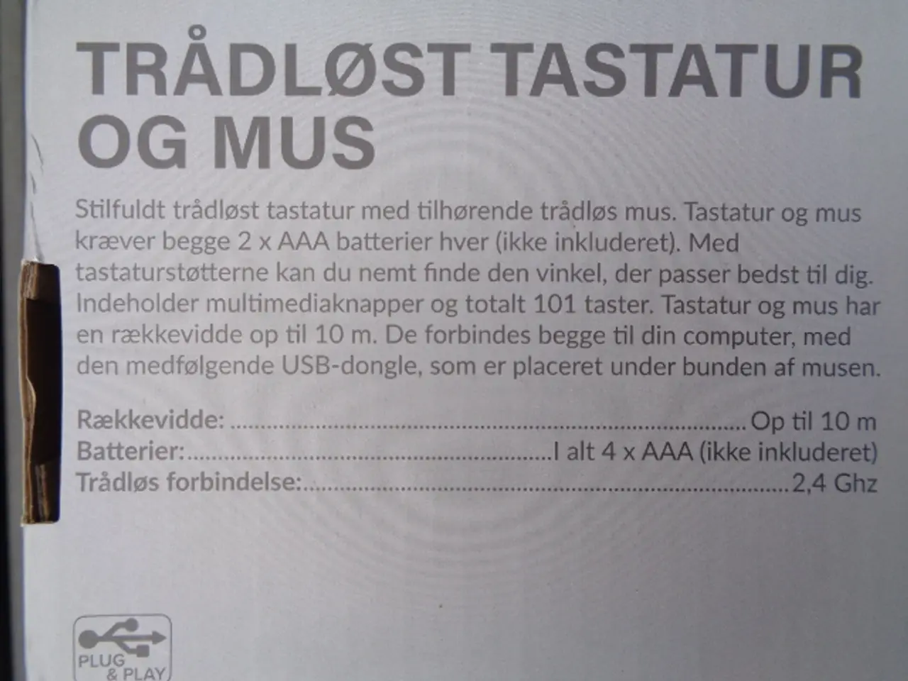 Billede 4 - Trådløst tastatur og mus