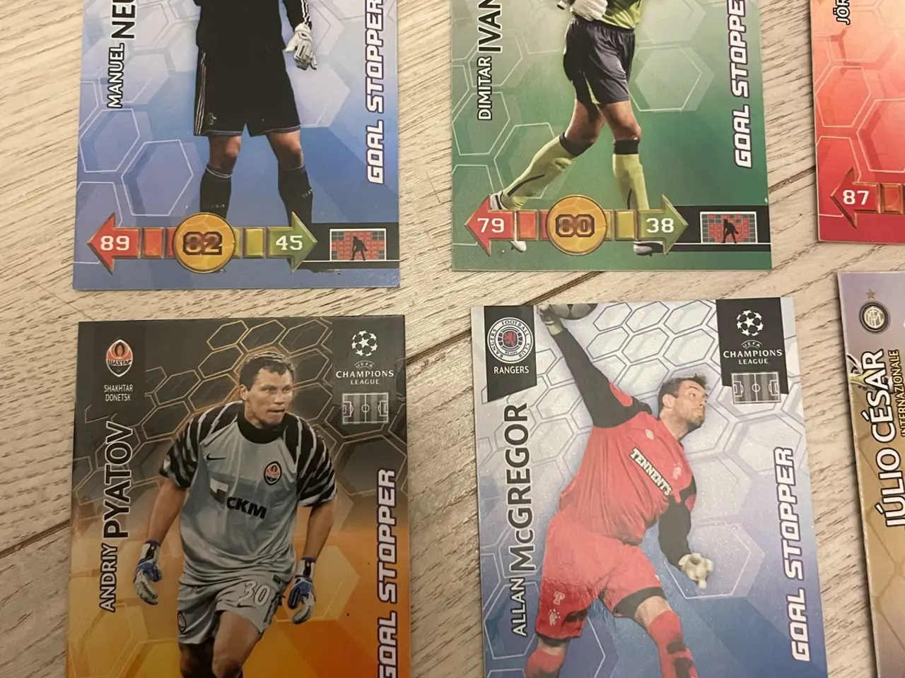 Billede 2 - Goal stopper og star player Fodboldkort fra 2010/2