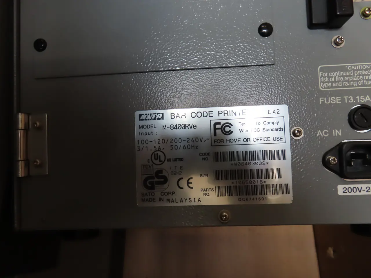 Billede 4 - Industrial Thermal Label Printer SATO M-8400RVe