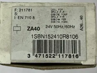 ABB ZA40-81 1SBN152410R8106 kontaktor Coil 24 V AC