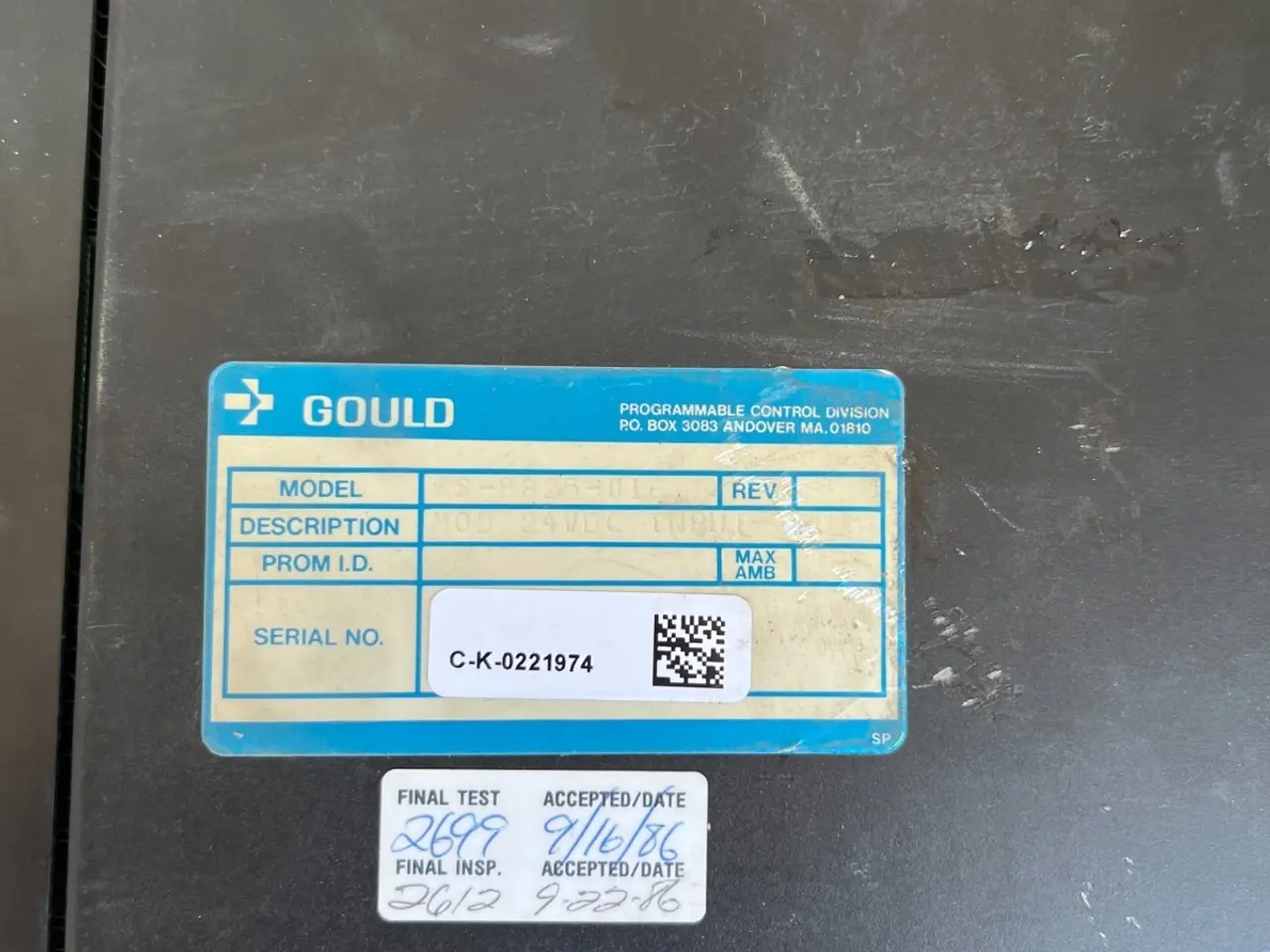 Billede 2 - Gould Modicon AS-B825-016 24VDC True High 16 Point