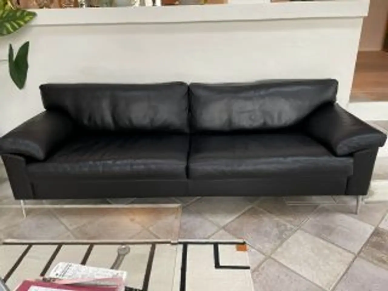 Billede 1 - Mogens Hansen sofa model 2163/3 sort læder
