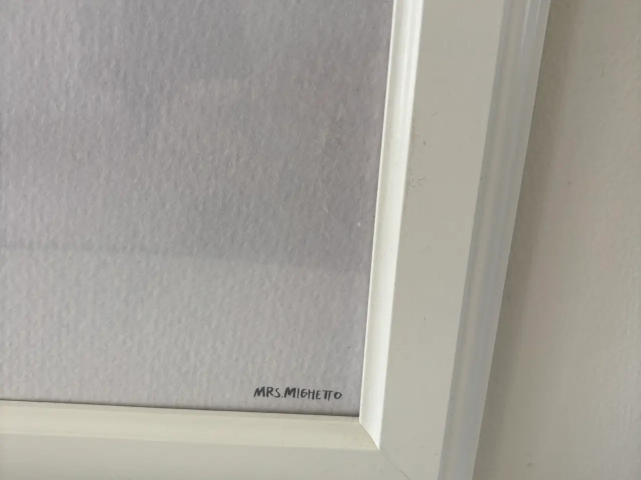 Billede 5 - 1 stk MRS MIGHETTO plakat i ramme.