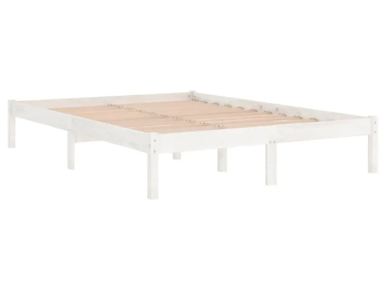 Billede 3 - Sengeramme i massivt fyrretræ 140 x 200 cm - hvid