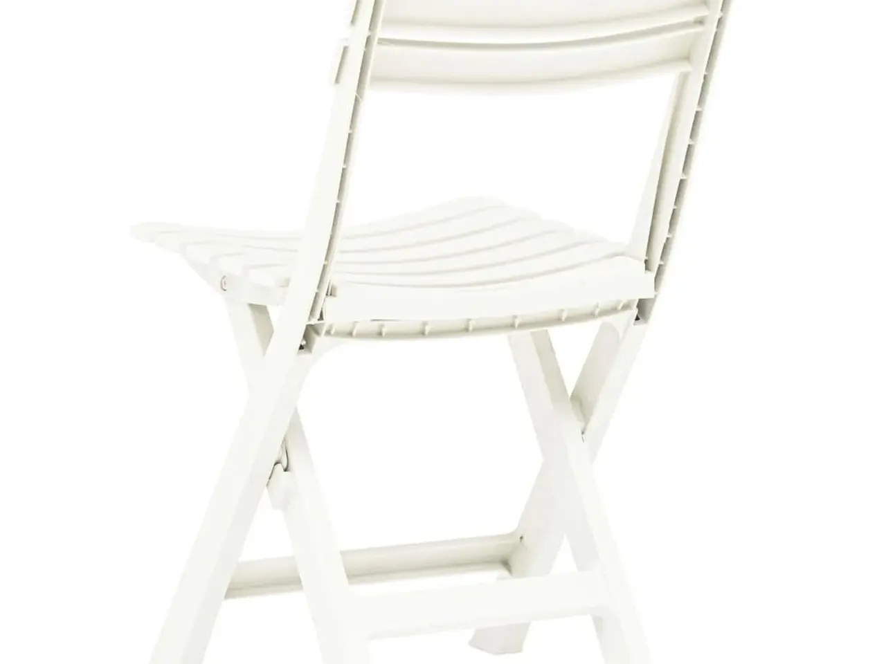 Billede 4 - Foldbare havestole - 2 stk. plastik, hvid