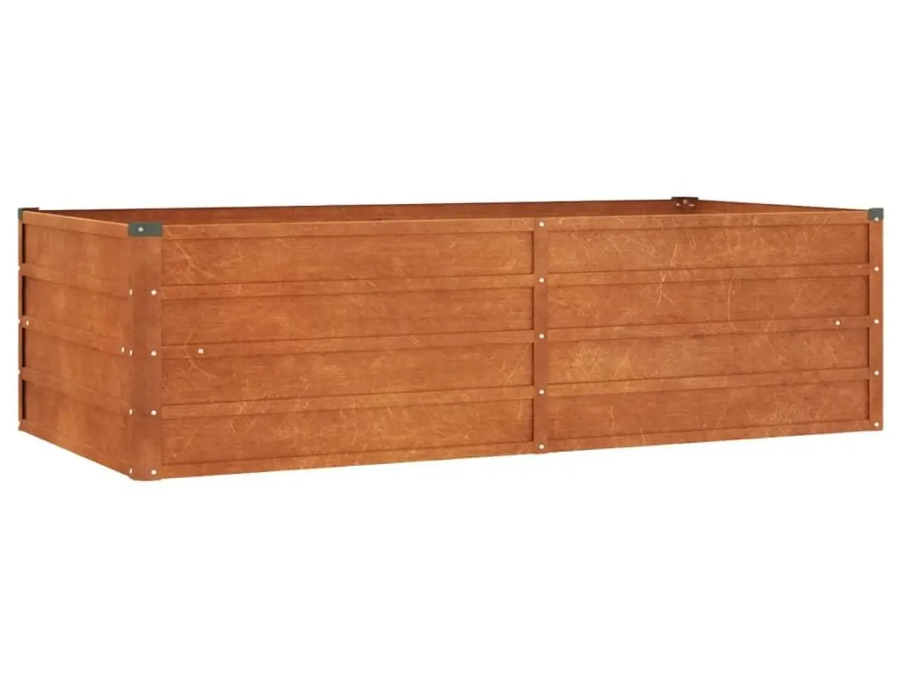 Billede 2 - Højbed 160×80×45 cm i cortenstål - rustfarvet plantekasse