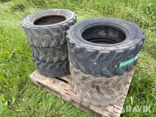 Dæk fra minilæsser 6 styk - 27x10.50-15 og 27x8.50-15