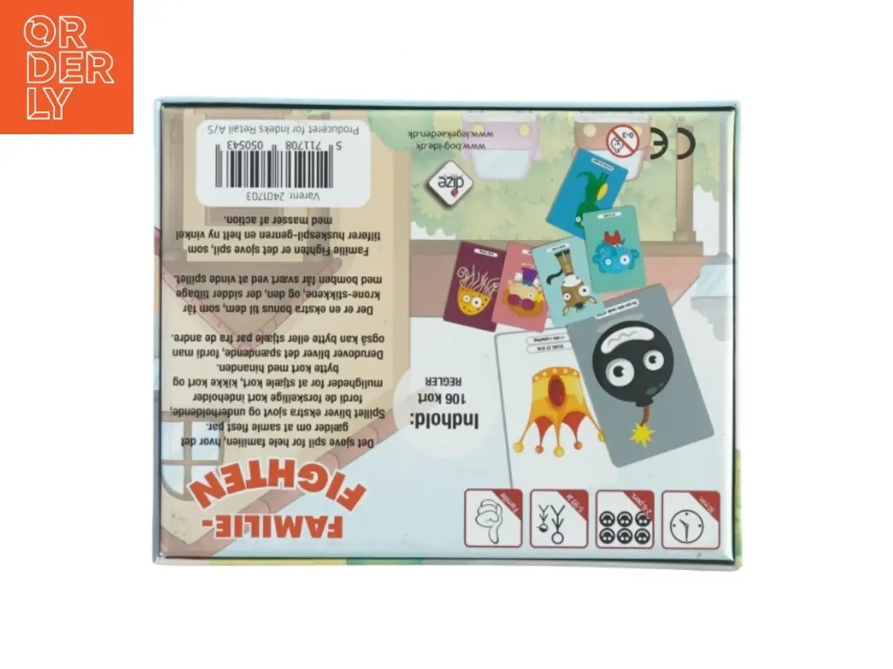 Billede 2 - Brætspil 'Familie Fighten' fra Legekæden (str. 106 kort)