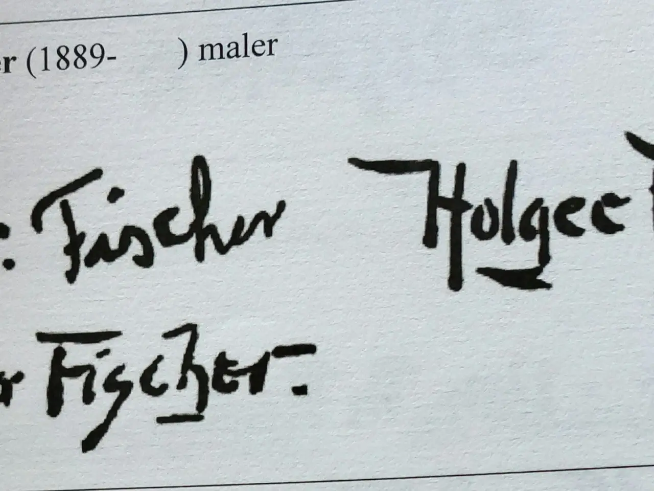 Billede 5 - HOLGER FISCHER - ( 1889 - 1955 ) - oliemaleri