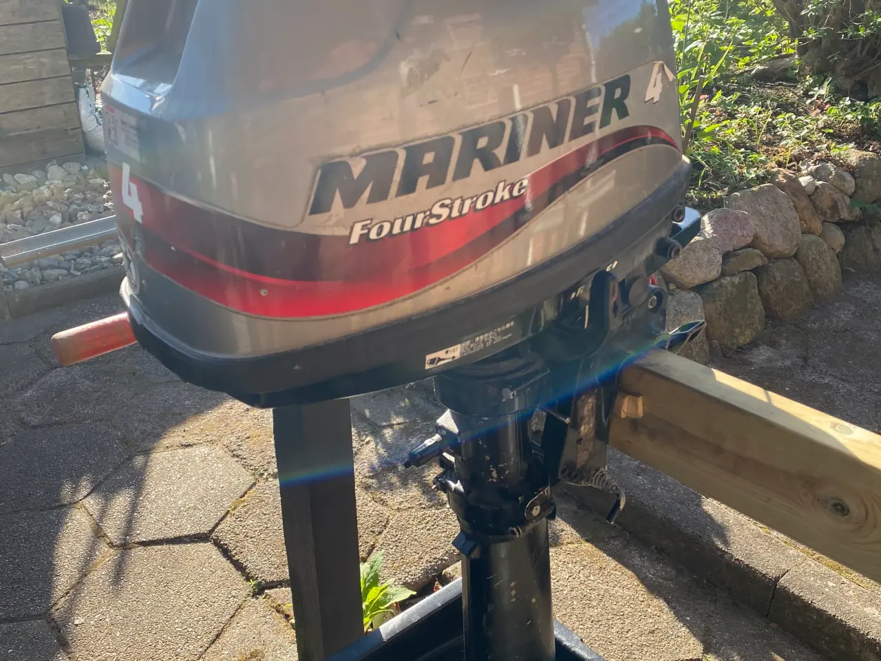 Billede 3 - 4 hk mariner påhængsmotor. Lang ben.