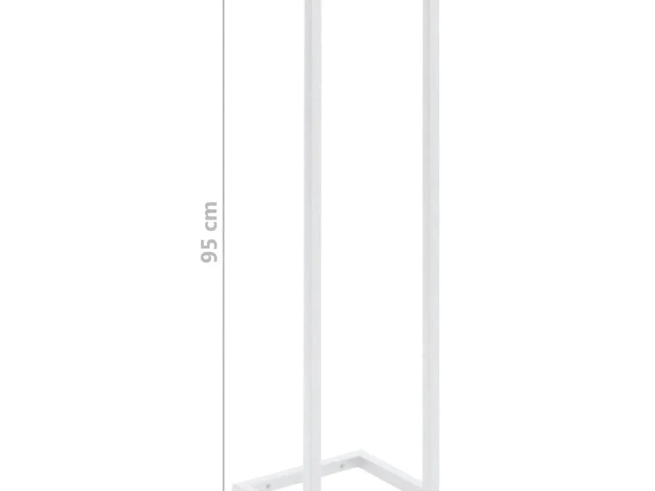 Billede 7 - Håndklædeholder 25x20x95 cm stål hvid