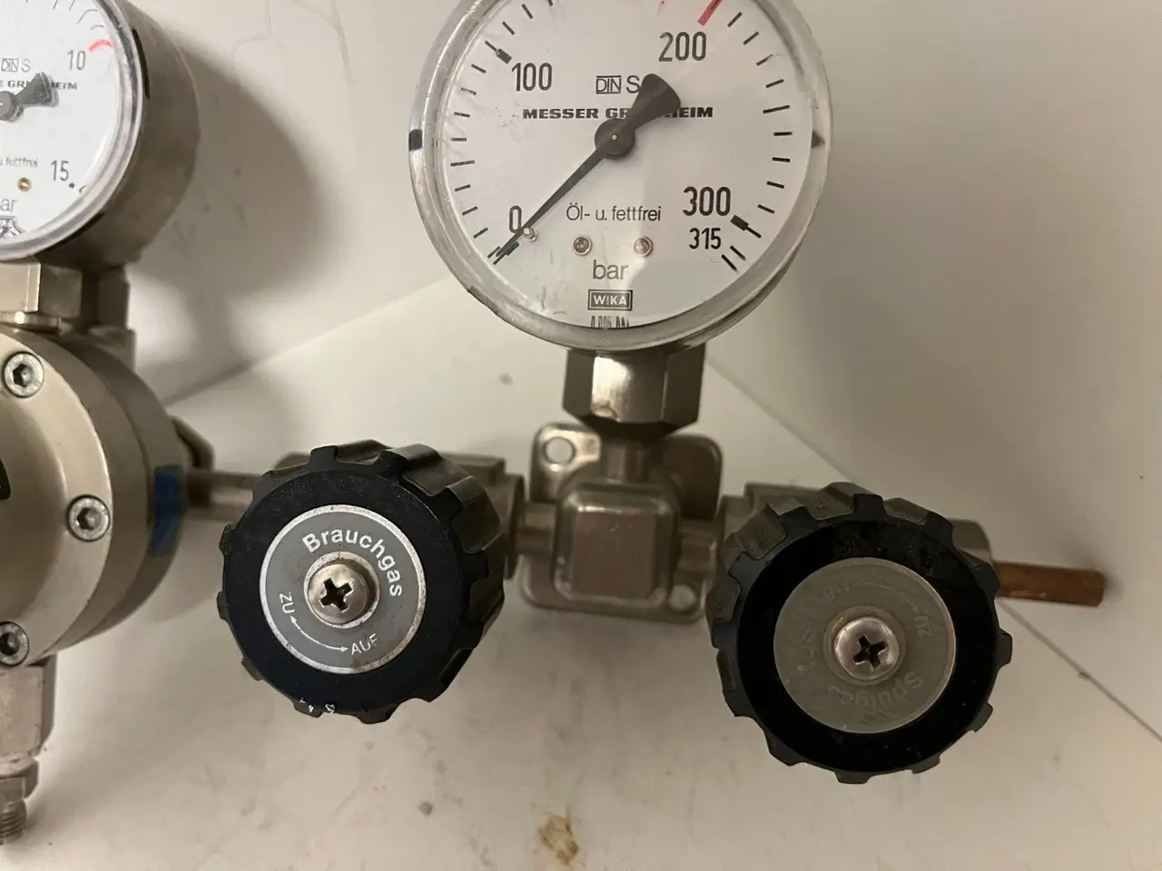 Billede 2 - Messer Griesheim Oxygen Regulator Dual-Stage WIKA