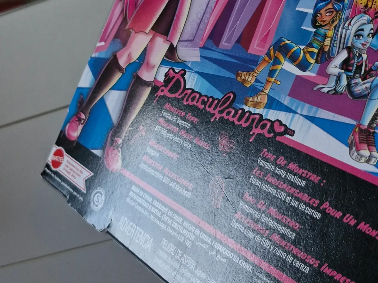 Billede 10 - Monster High, G3 Draculaura Core Dukke, HHK51