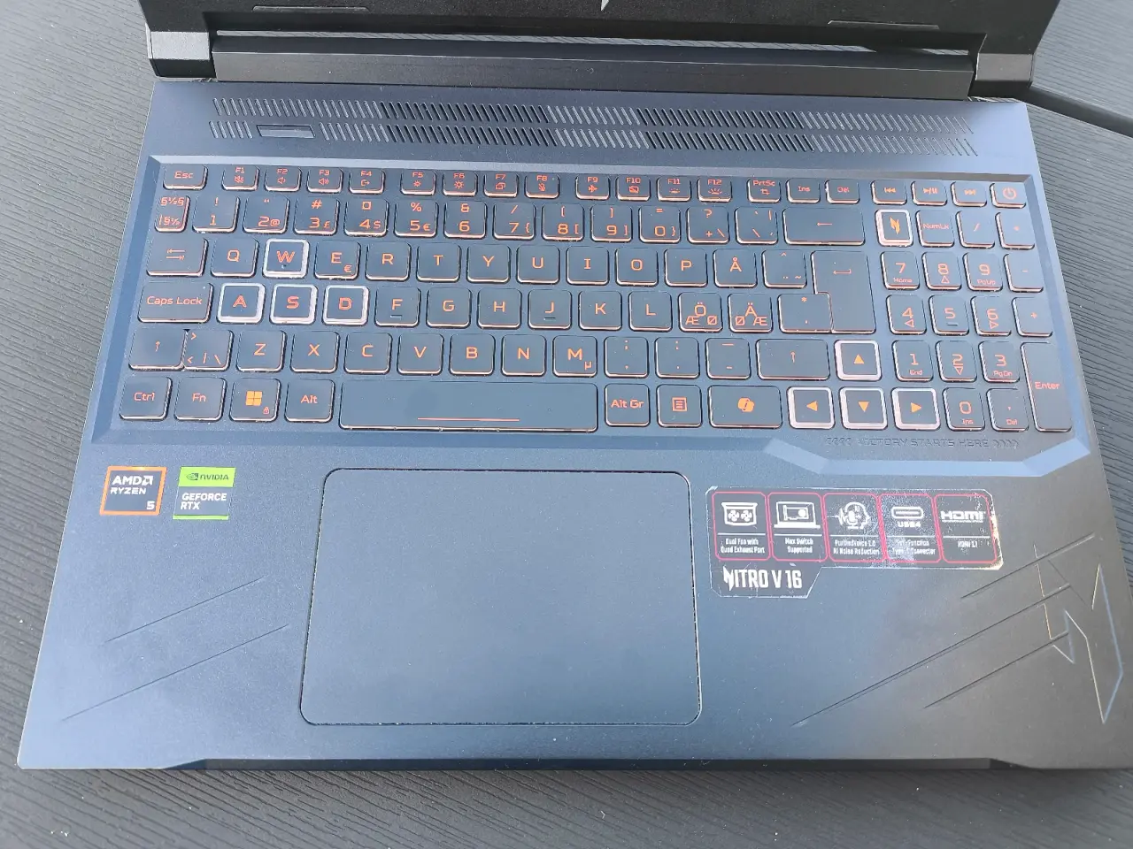 Billede 3 - Acer Nitro V16 Gaming Bærbar | RTX 4050 | 1tb hard