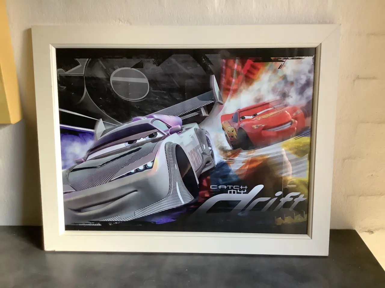 Billede 1 - Billede af cars/ mcqueen med ramme