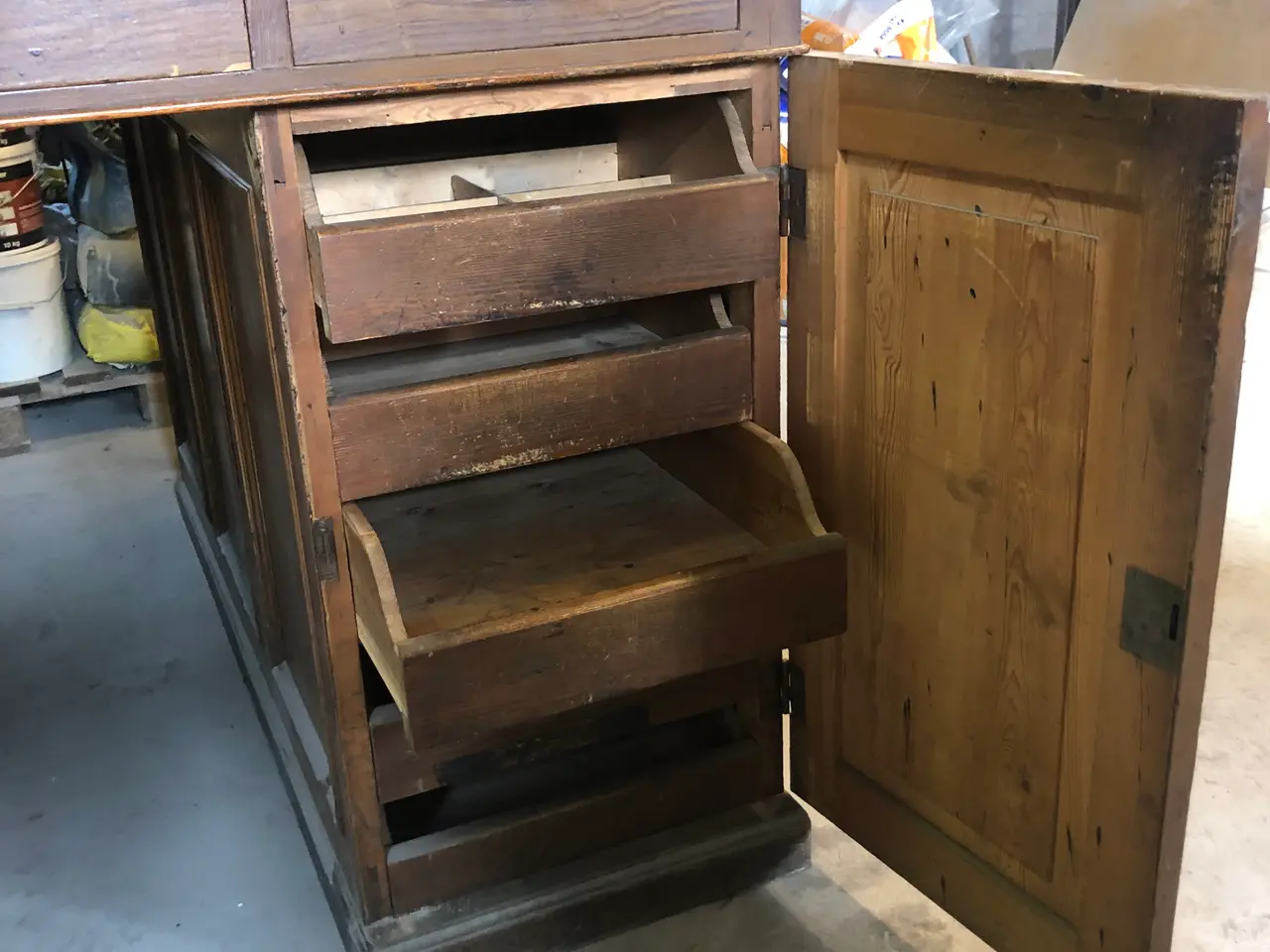 Billede 4 - Flot stor antik skrivepult