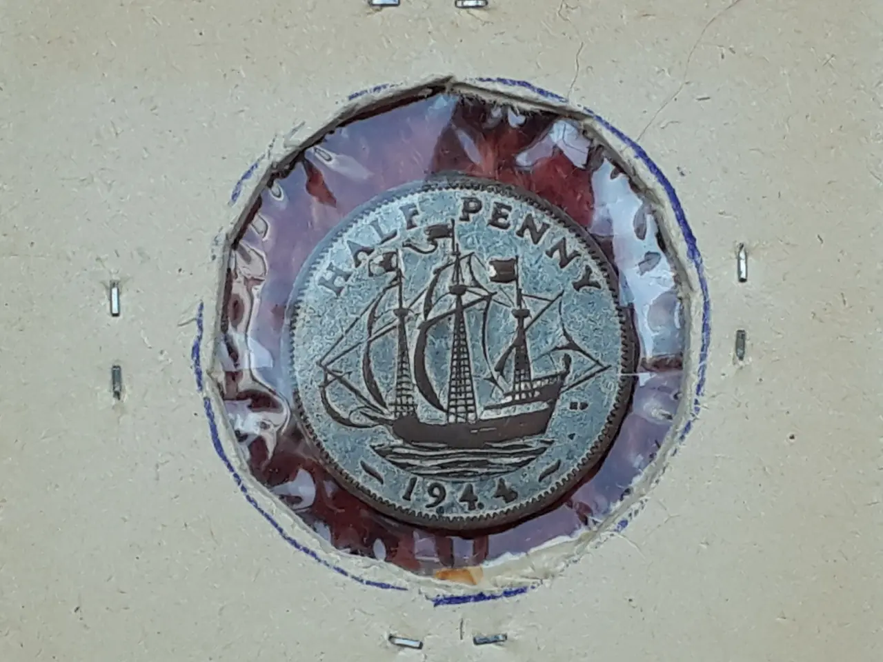 Billede 3 - Kong George VI Half Penny