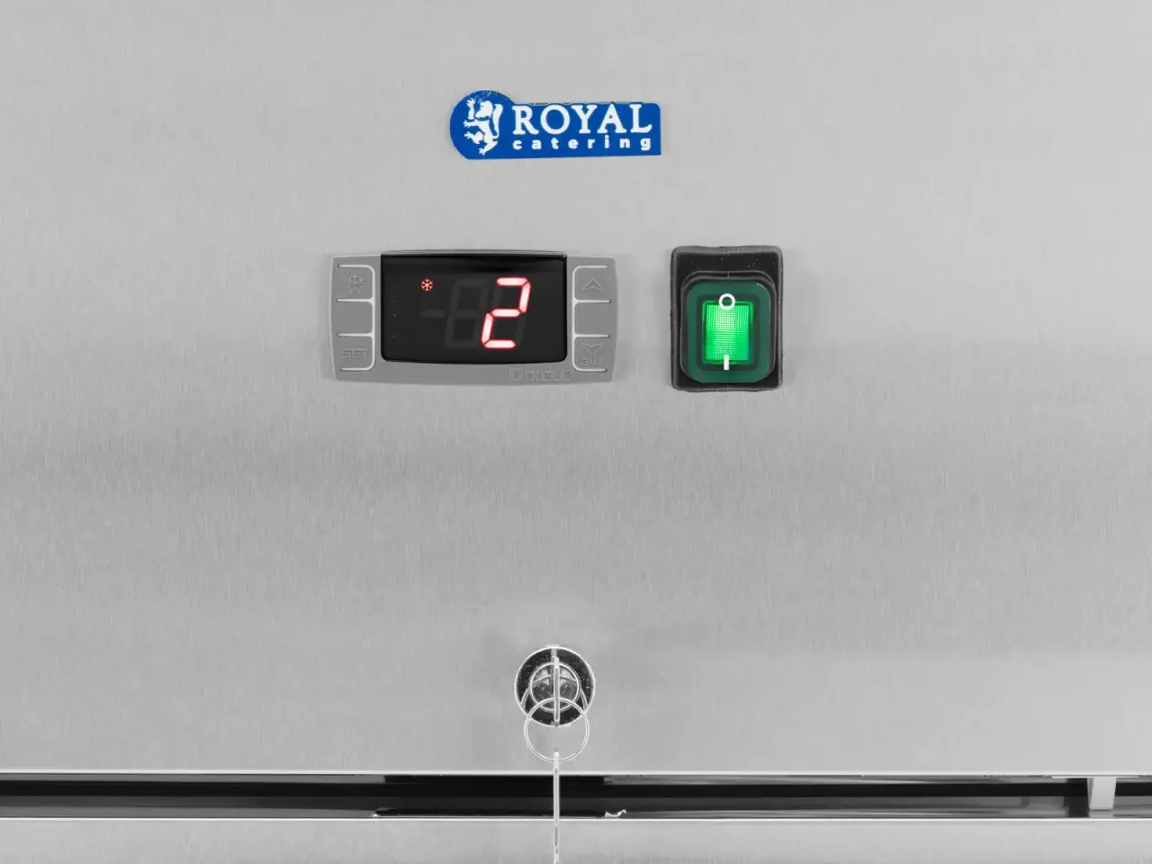 Billede 2 - Industrikøleskab 750 L – rustfrit stål – 4 hjul