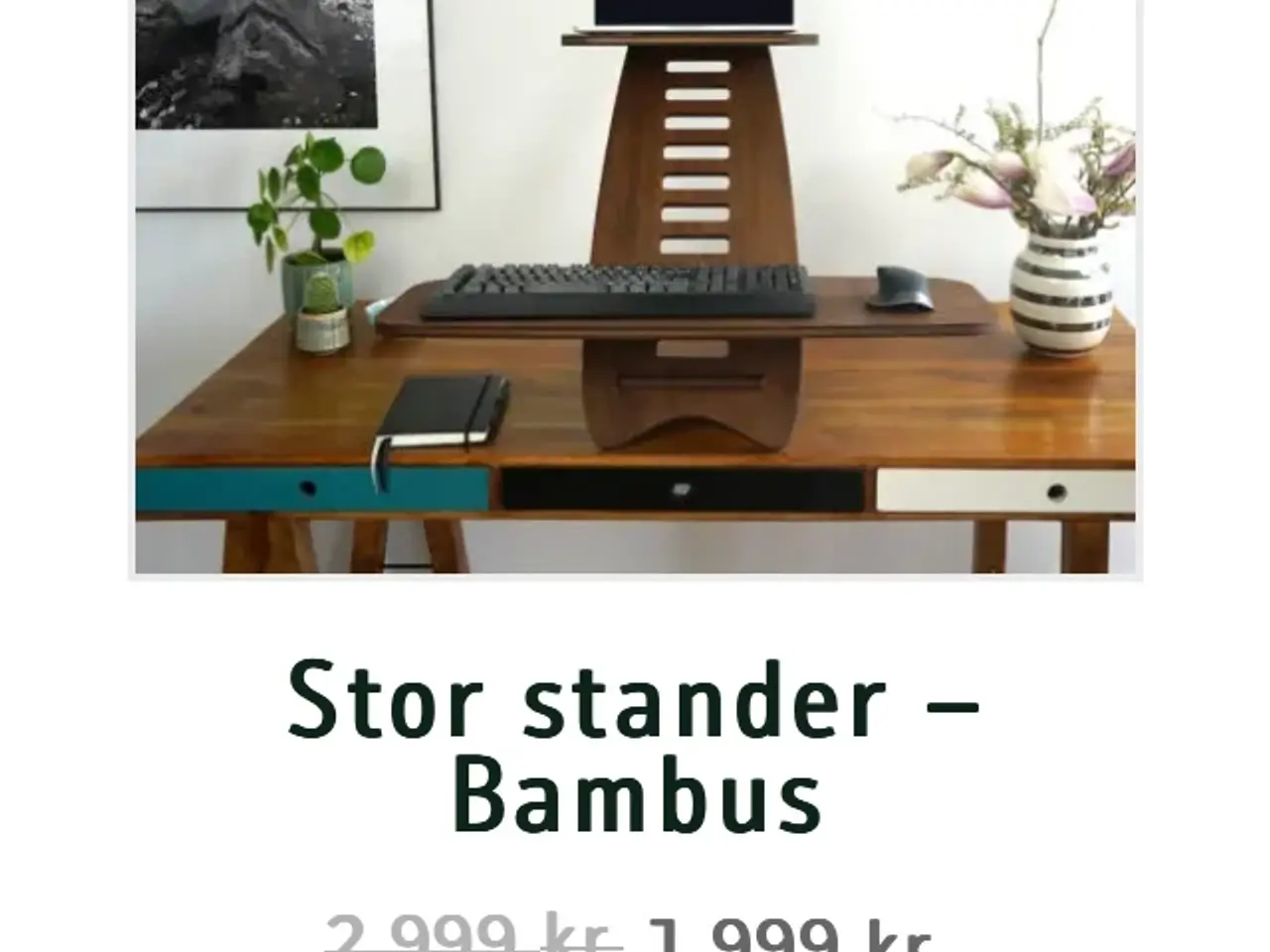 Billede 12 - Stander til pc, hæve sænke funktion