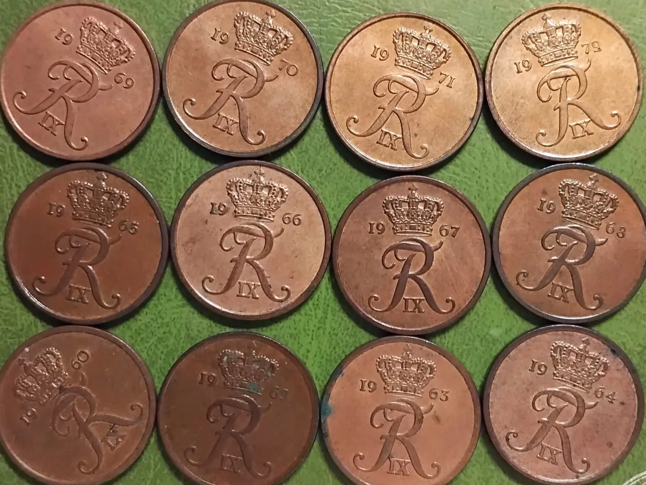 Billede 2 - 5 Øre 1960 - 1972 KOMPLET FREDERIK IX