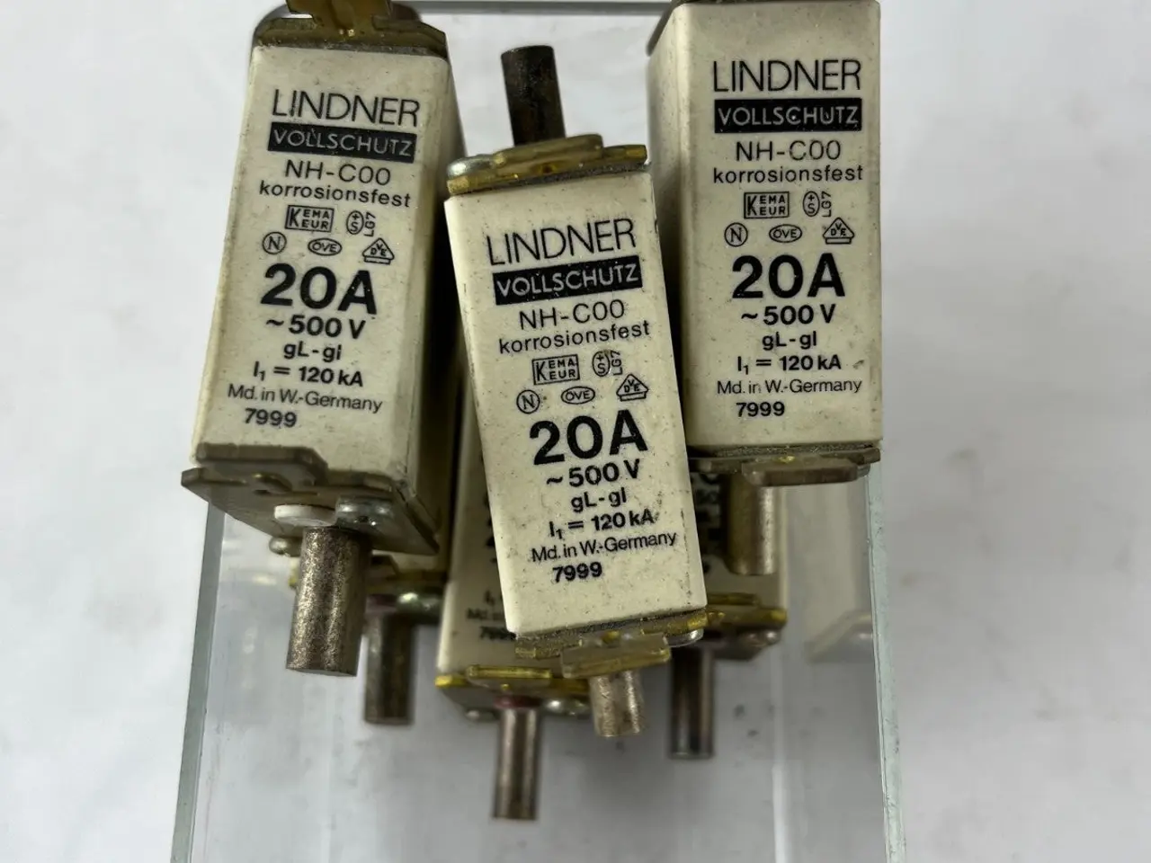 Billede 2 - Lindner NH-C00 7999 Fuse 20A 500V gL-gI Vollschutz