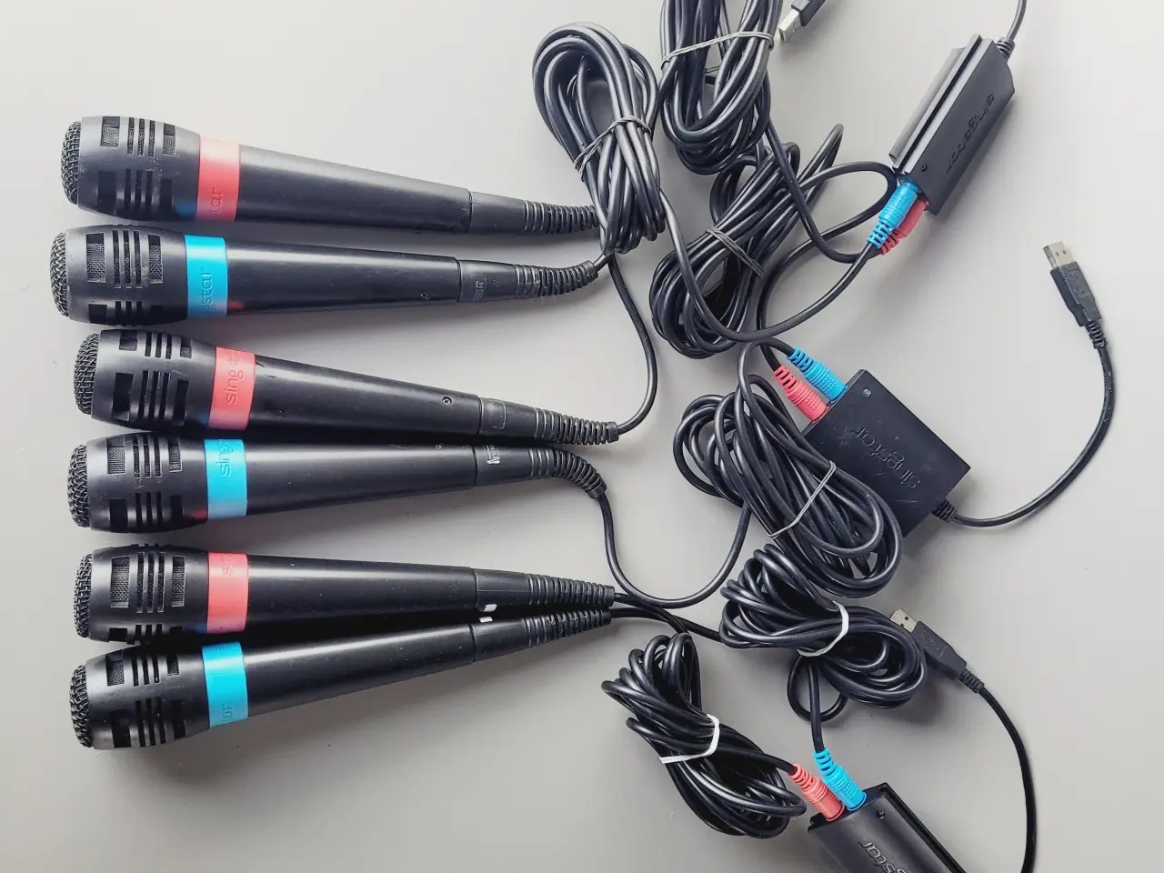Billede 1 - 🎤 Kæmpe SingStar Mikrofon Sæt (6 Mikrofoner)