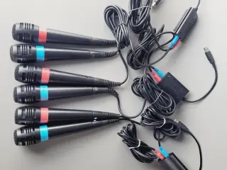 🎤 Kæmpe SingStar Mikrofon Sæt (6 Mikrofoner)