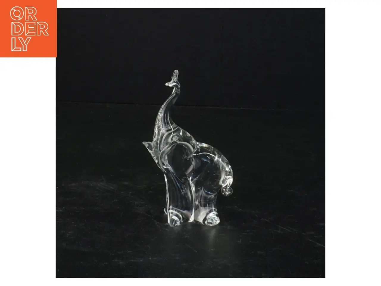 Billede 1 - Glaselefant (str. 10 x 6,5 x 3,5 cm)
