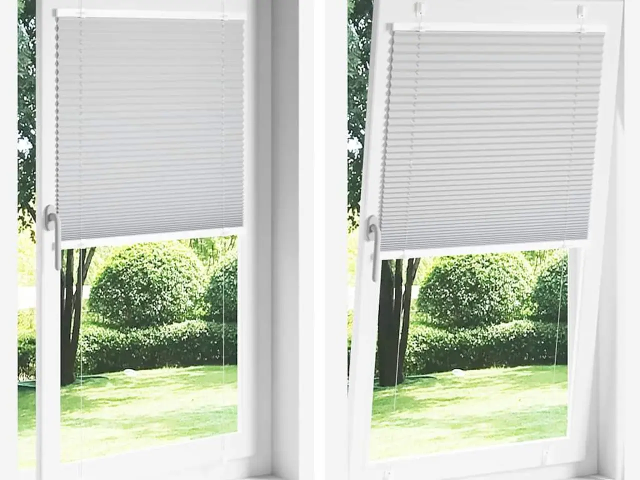 Billede 8 - Plisségardin hvid 60 x 200 cm - stofbredde 59,4 cm