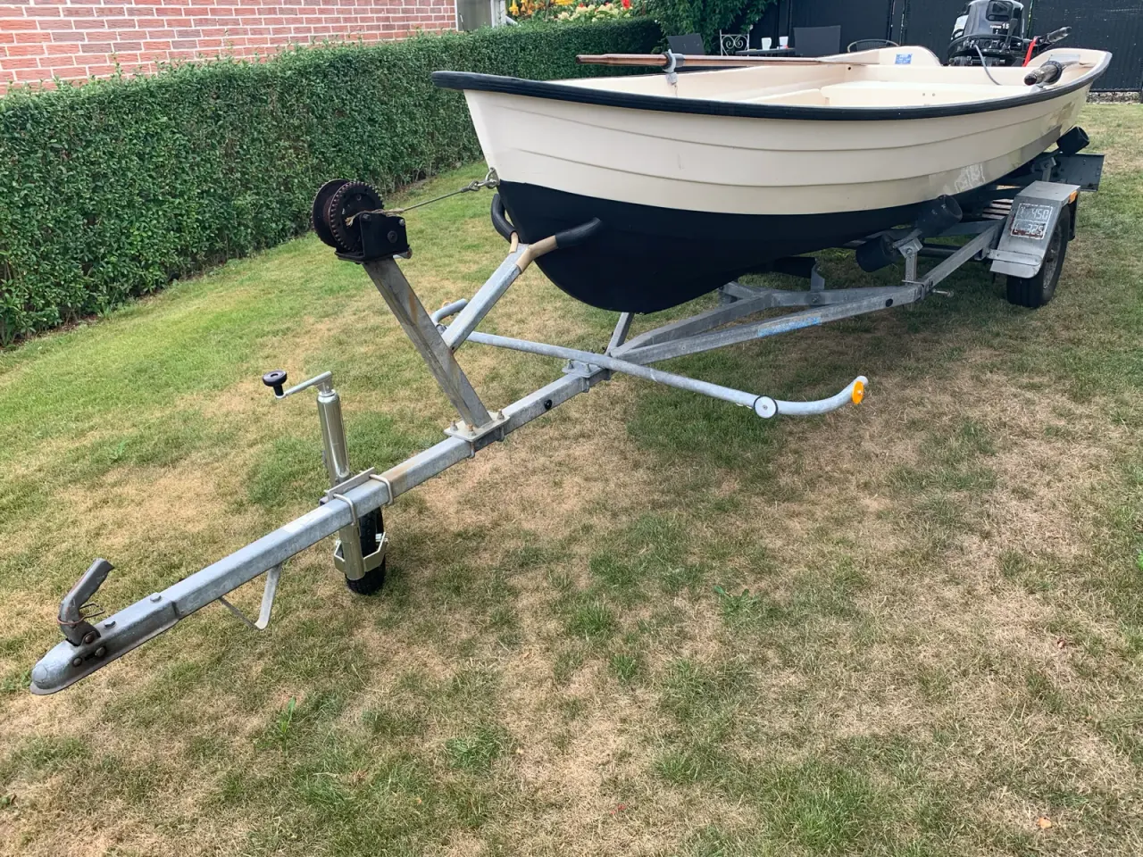 Billede 15 - Fiske jolle med motor og trailer nysynet