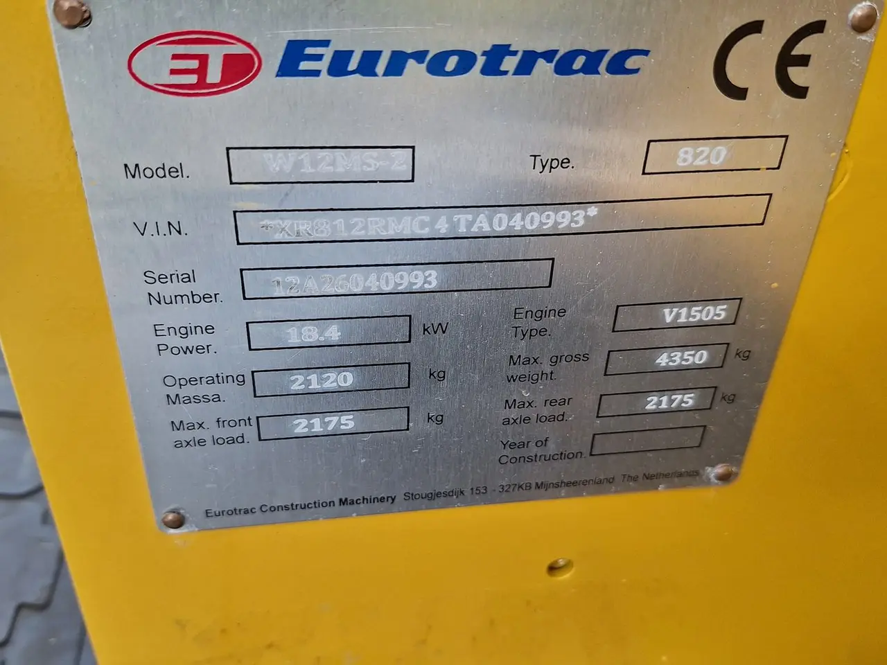Billede 17 - Eurotrac W12S mellem tårn