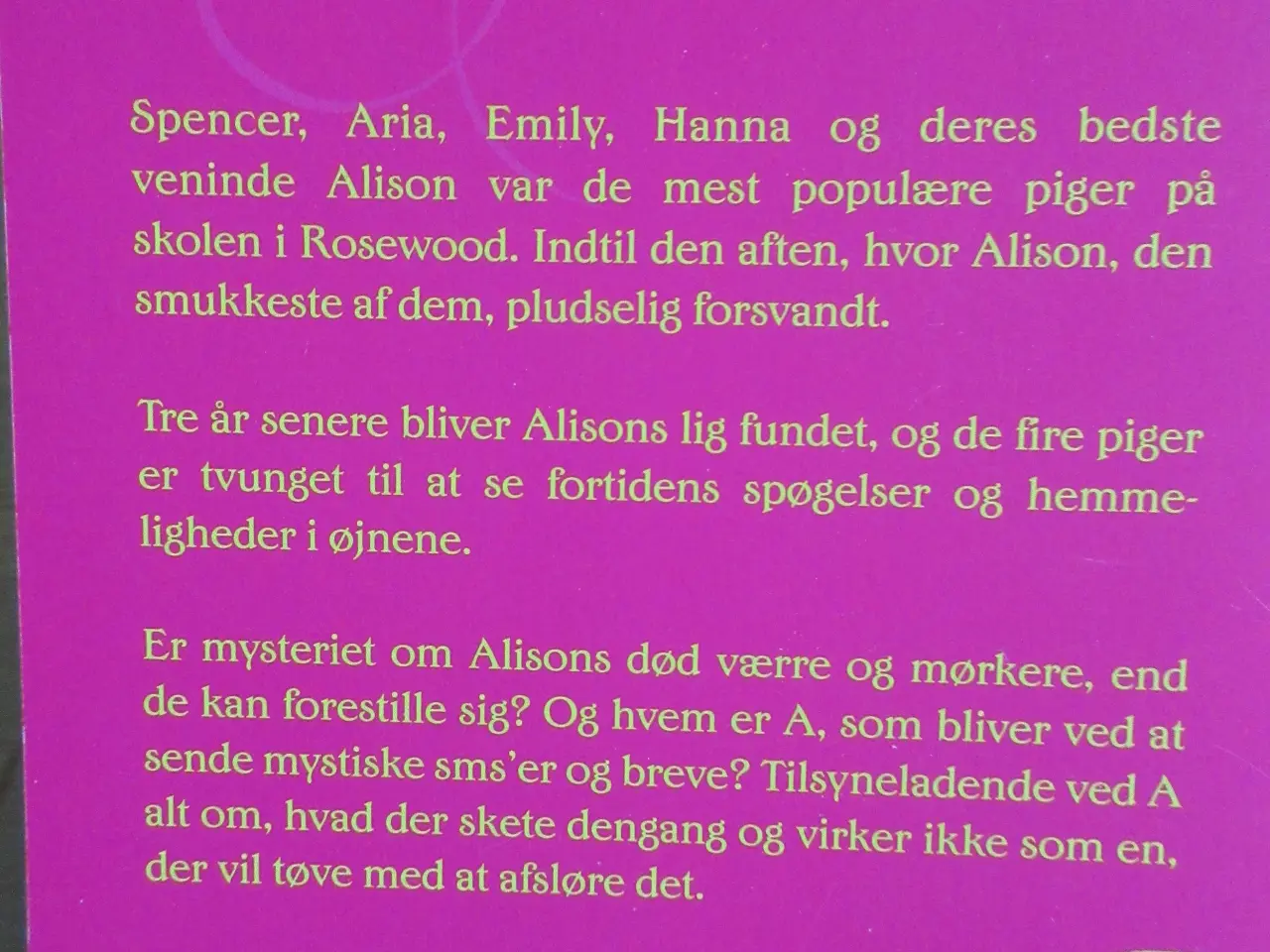 Billede 4 - "Pretty Little Liers" - ungdomsbøger ;-)