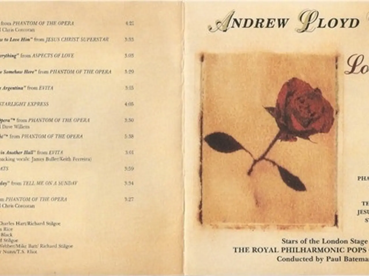 Billede 6 - Andrew Lloyd Webber – Love Songs – CD