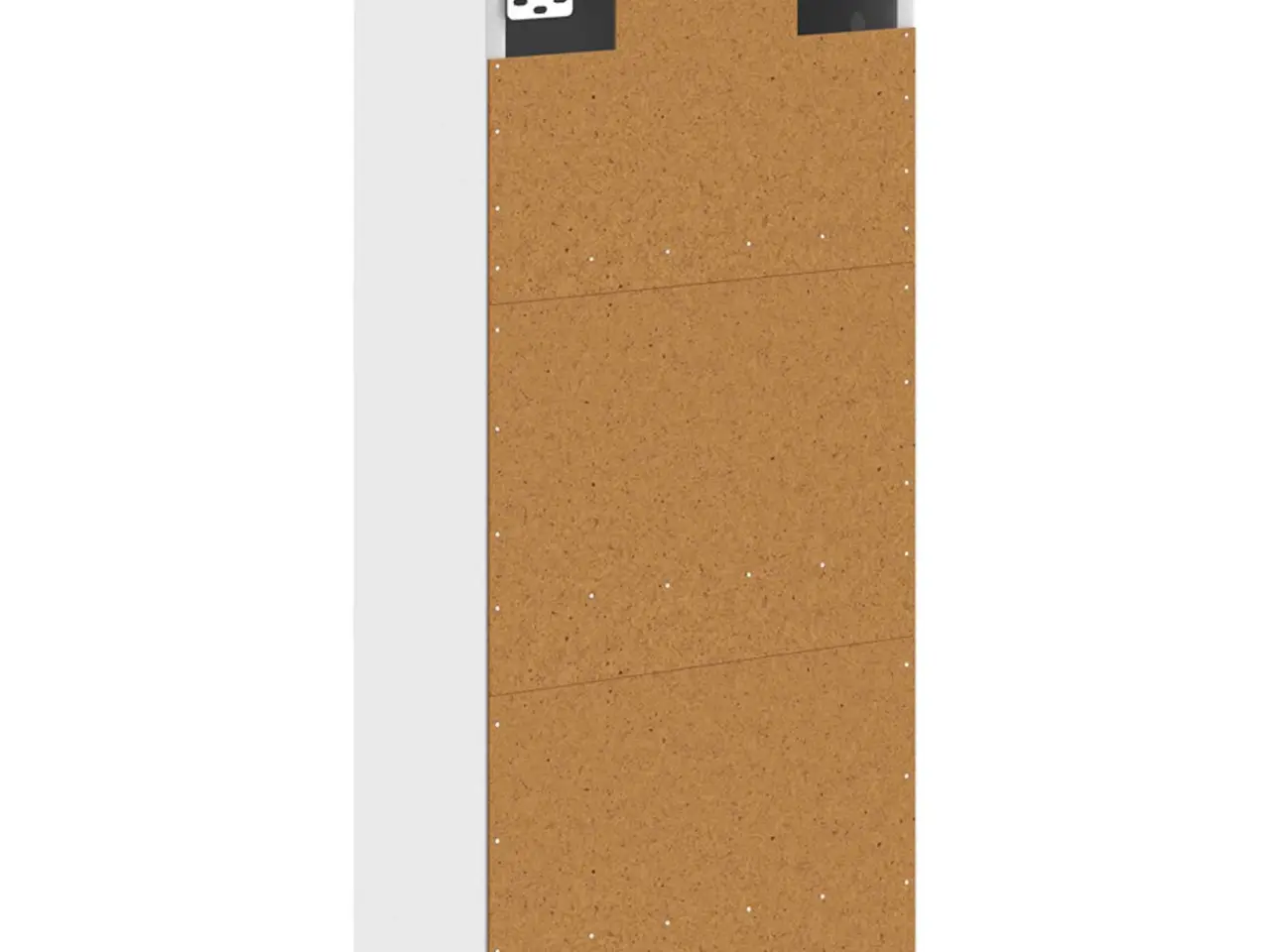 Billede 5 - Vægmonteret håndvaskskab - hvid, 35 × 20 × 81 cm, konstrueret træ