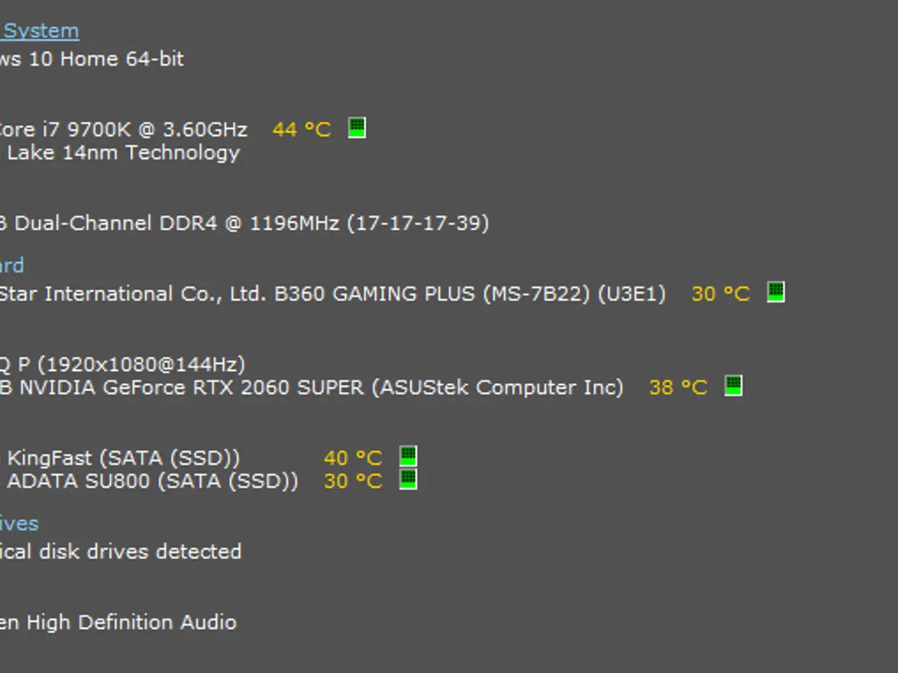 Billede 1 - Gaming PC – i7-9700K / RTX 2060 SUPER / 16GB RAM