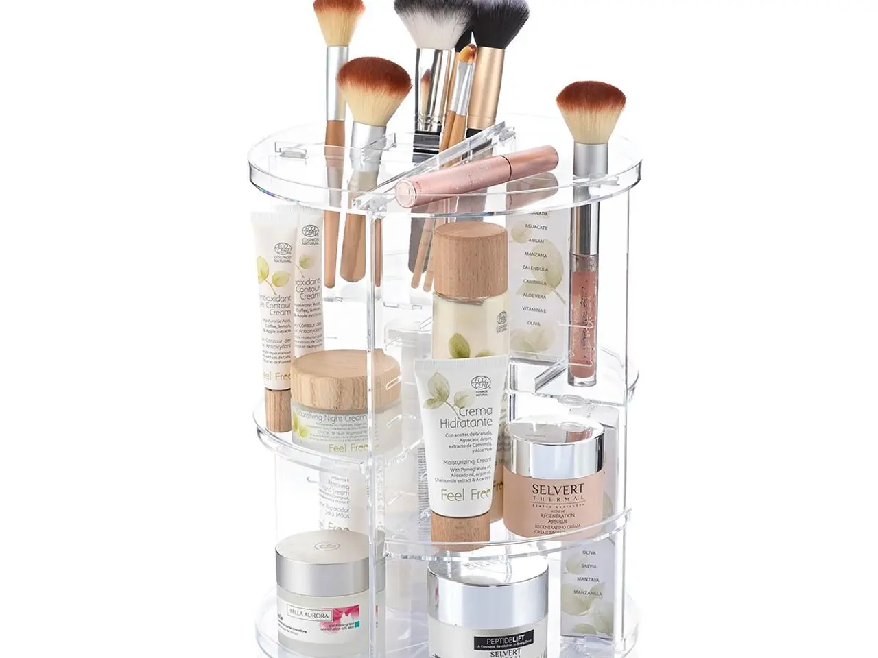 Billede 4 - Rolkup roterende makeup-ordner - gennemsigtig