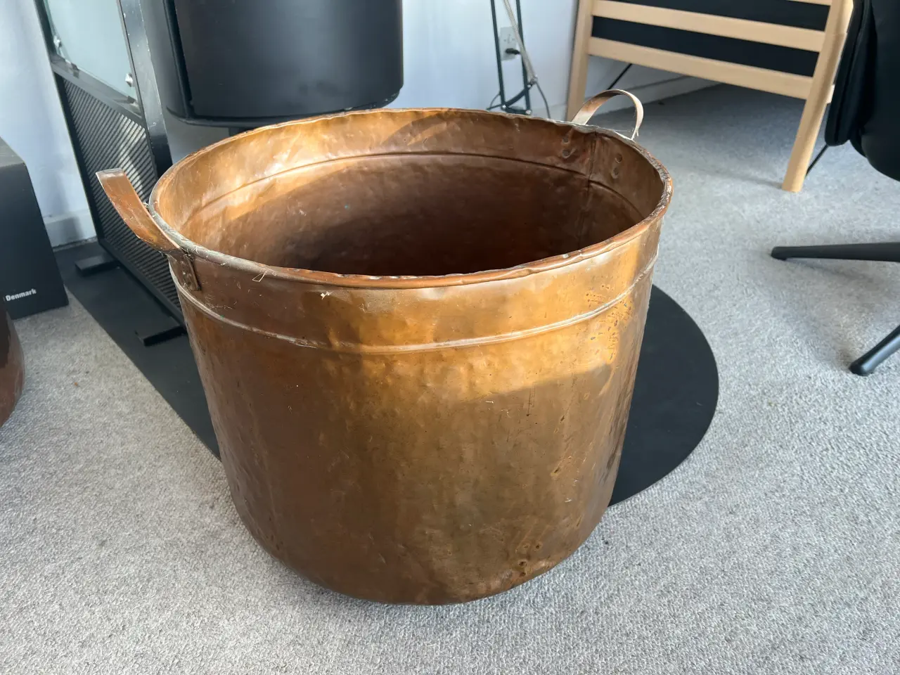 Billede 1 - Brændespand i kobber
