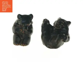 Keramiske bjørnefigurer (str. 8-9 cm) fra Royal Copenhagen