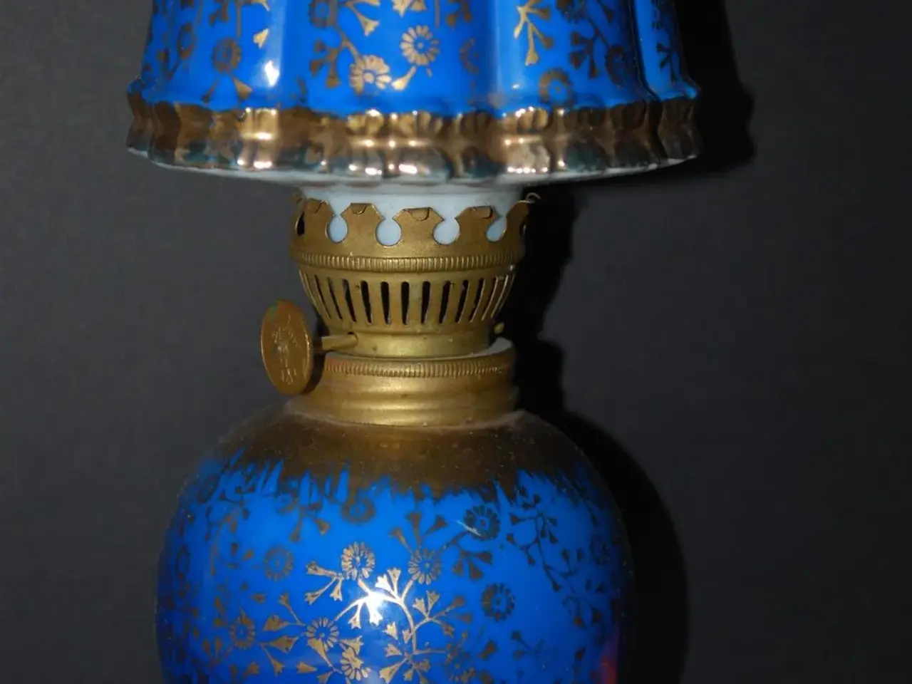 Billede 1 - flot petroleum lampe i fa jans.