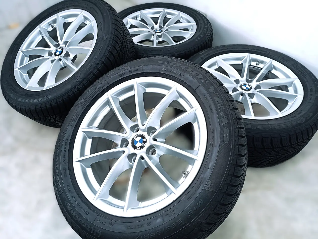 Billede 2 - 5x112 17" ET27 nav 66,6ø BMW vintersæt inkl.TPMS -
