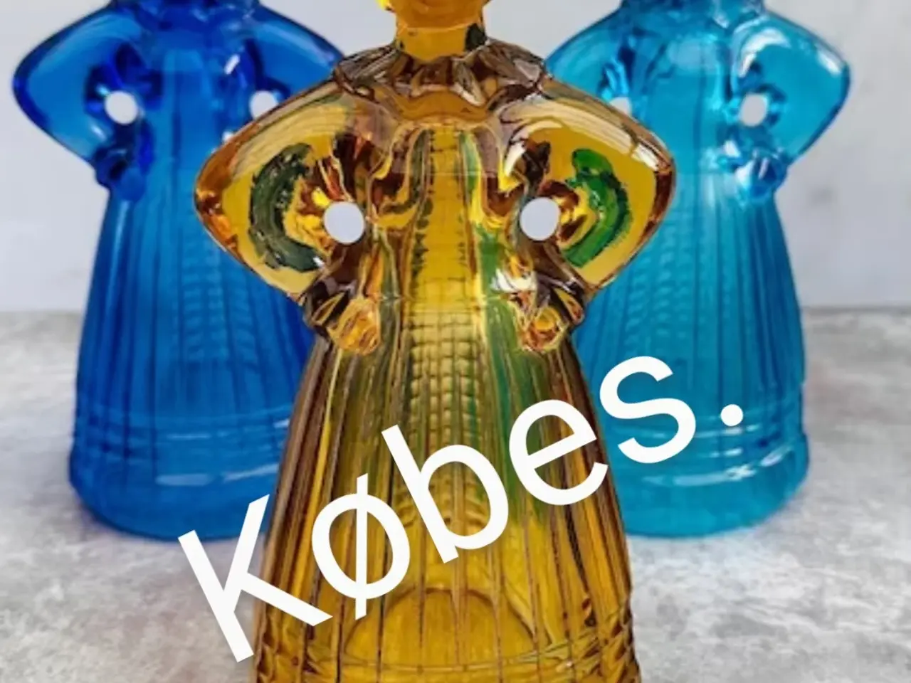 Billede 2 - KØBES Glas figur lysestager